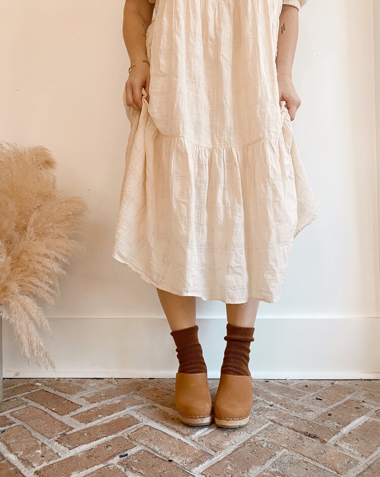 Cloud Socks | Sepia