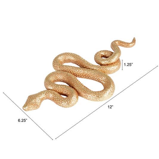Golden Snake Wall Decor