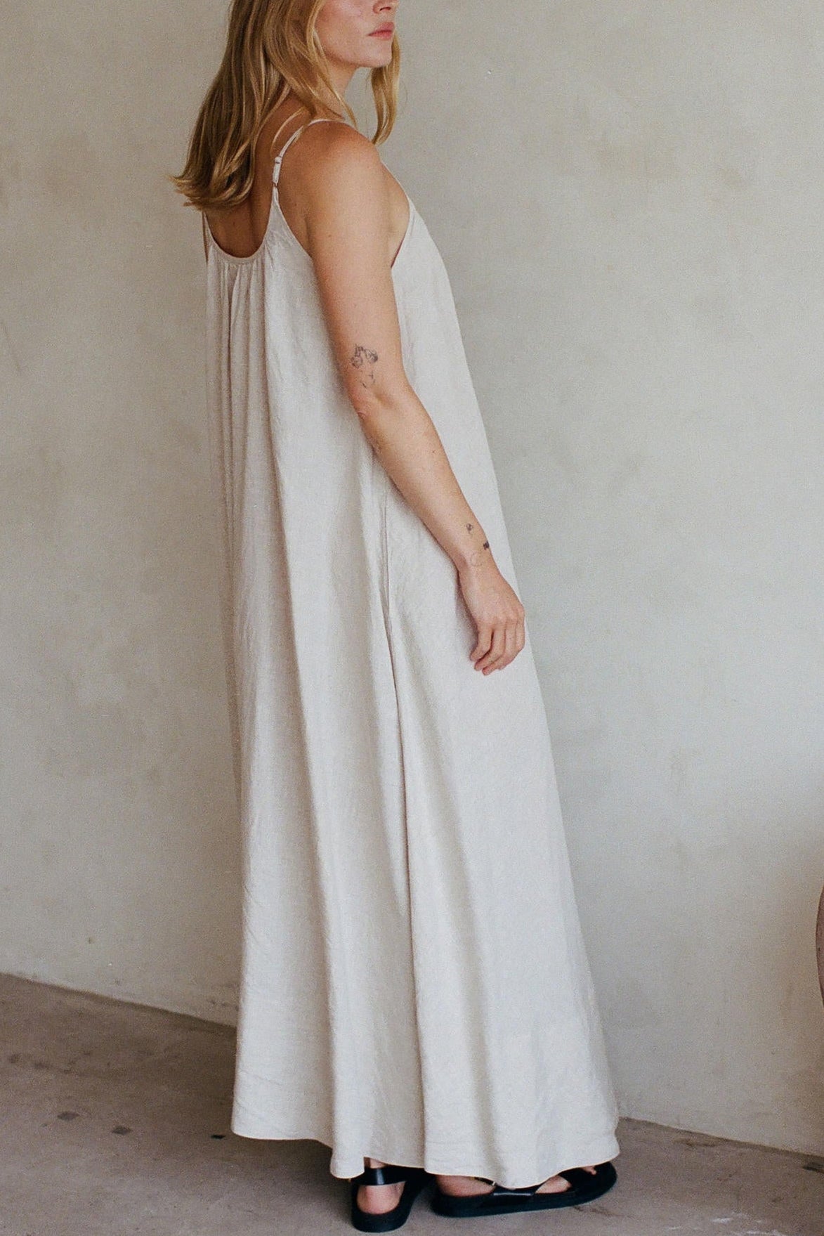 Day's End Linen Maxi Dress