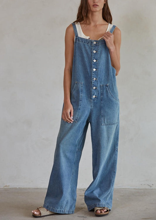 Overall A Great Day Wide Leg Overalls