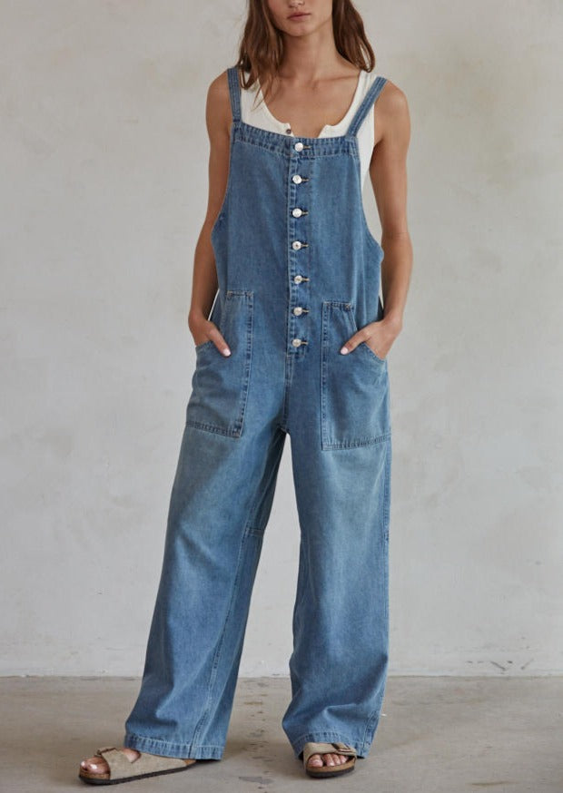 Overall A Great Day Wide Leg Overalls