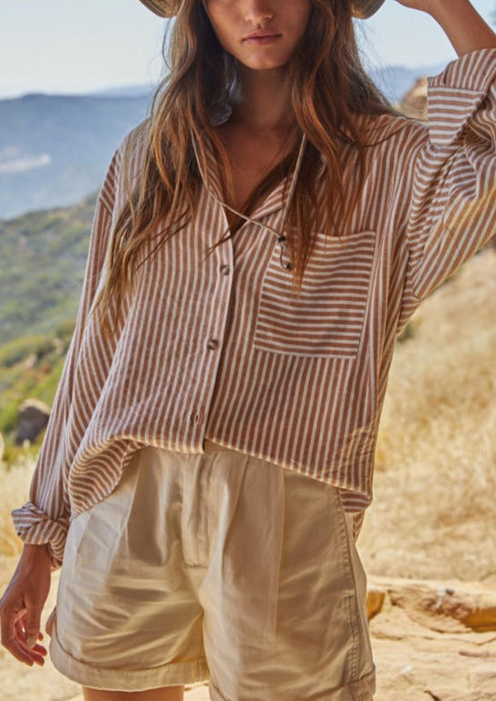 Vincent Button Up | Brown