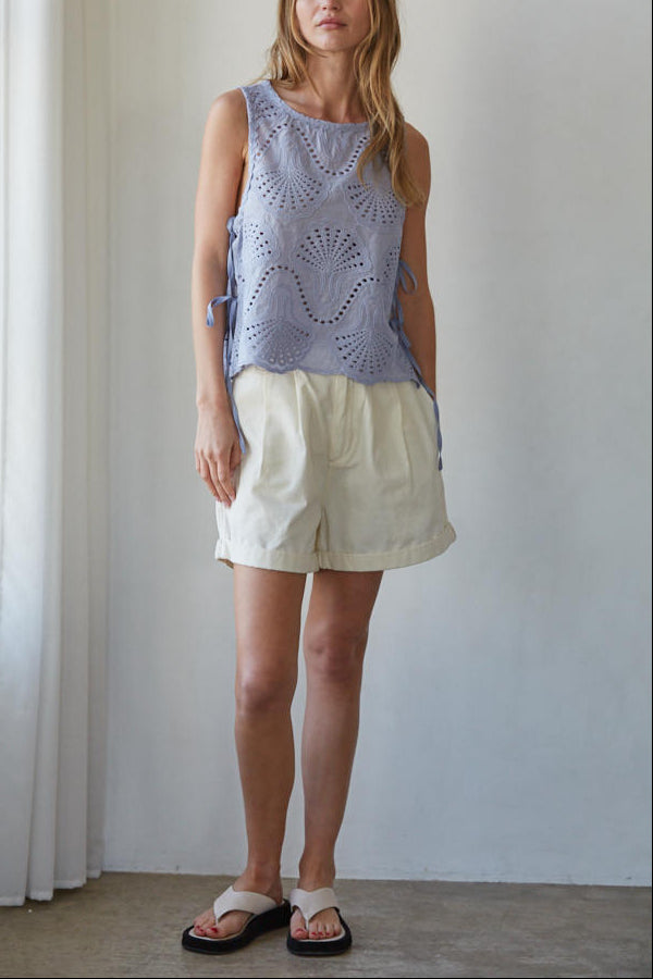 Shoreline Side Tie Top | Lilac