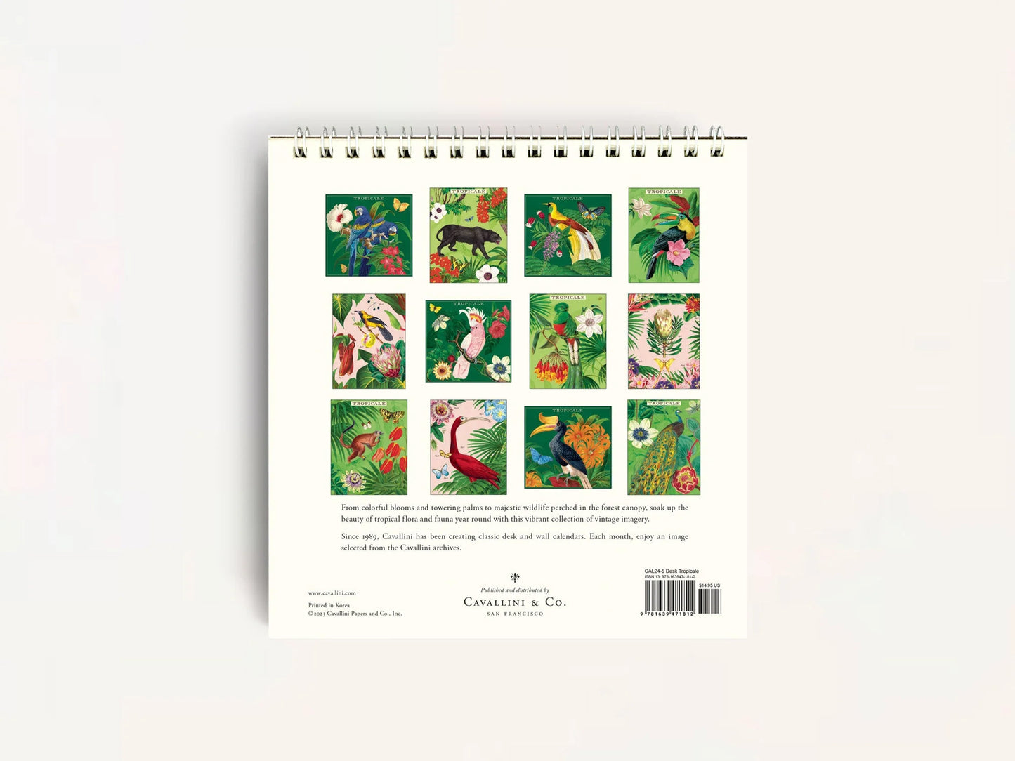 Tropicale Desk Calendar 2024