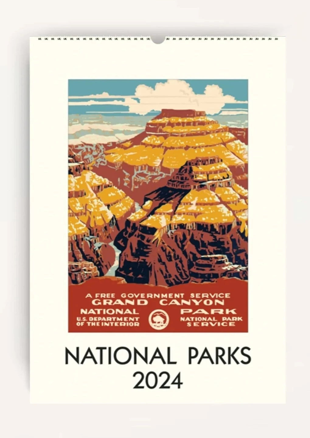 National Parks Wall Calendar 2024