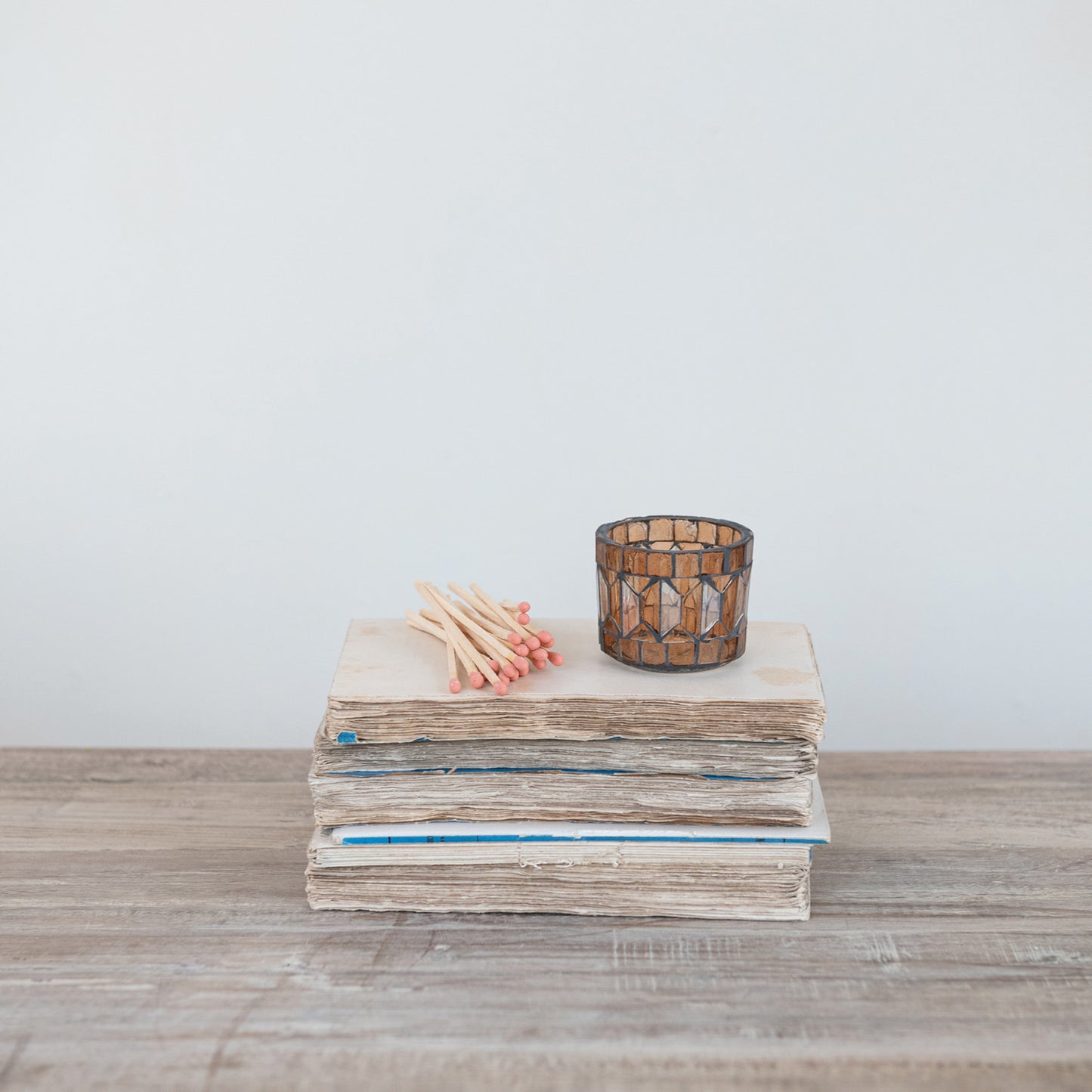 Glass Mosaic Tealight Holder