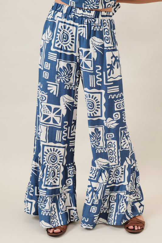 Summer Tile Tiered Pants