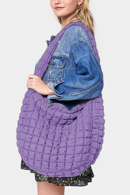 Quilted Everyday Bag | Lavender