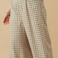 Check Wide Leg Trousers | Extended