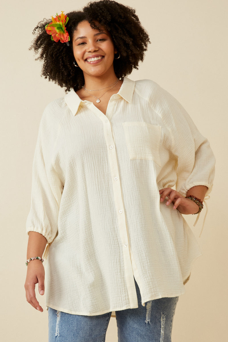 Sea Glass Textured Top | Extended