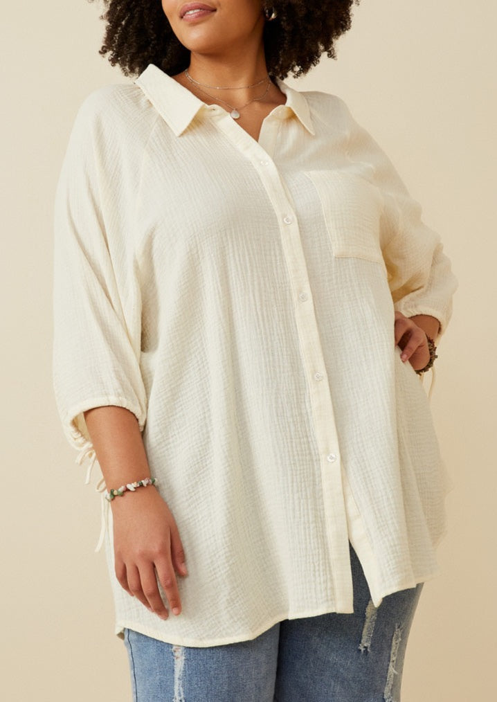 Sea Glass Textured Top | Extended