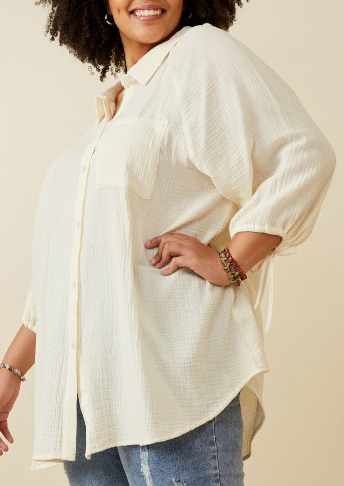 Sea Glass Textured Top | Extended