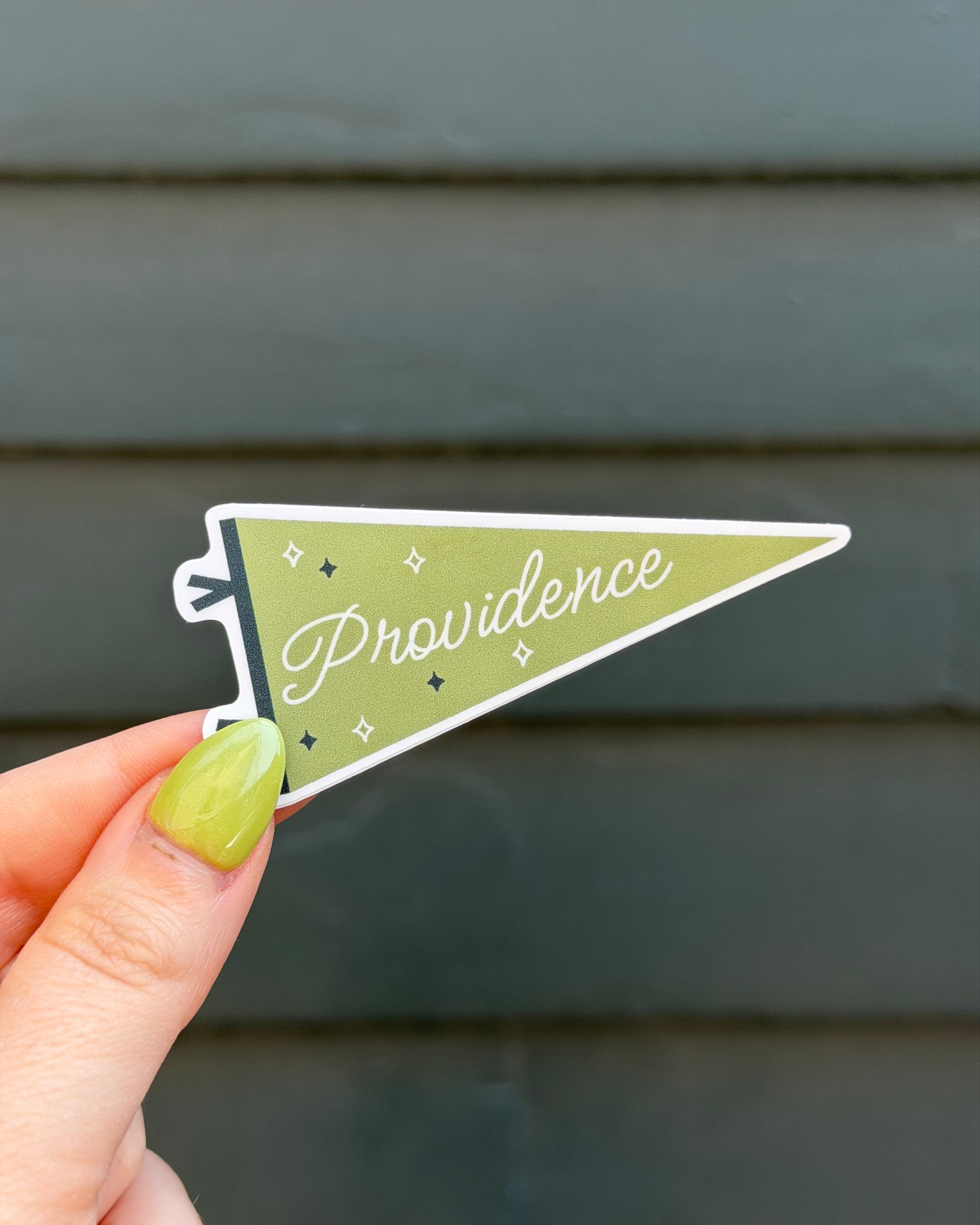 Providence Pennant Sticker | Green