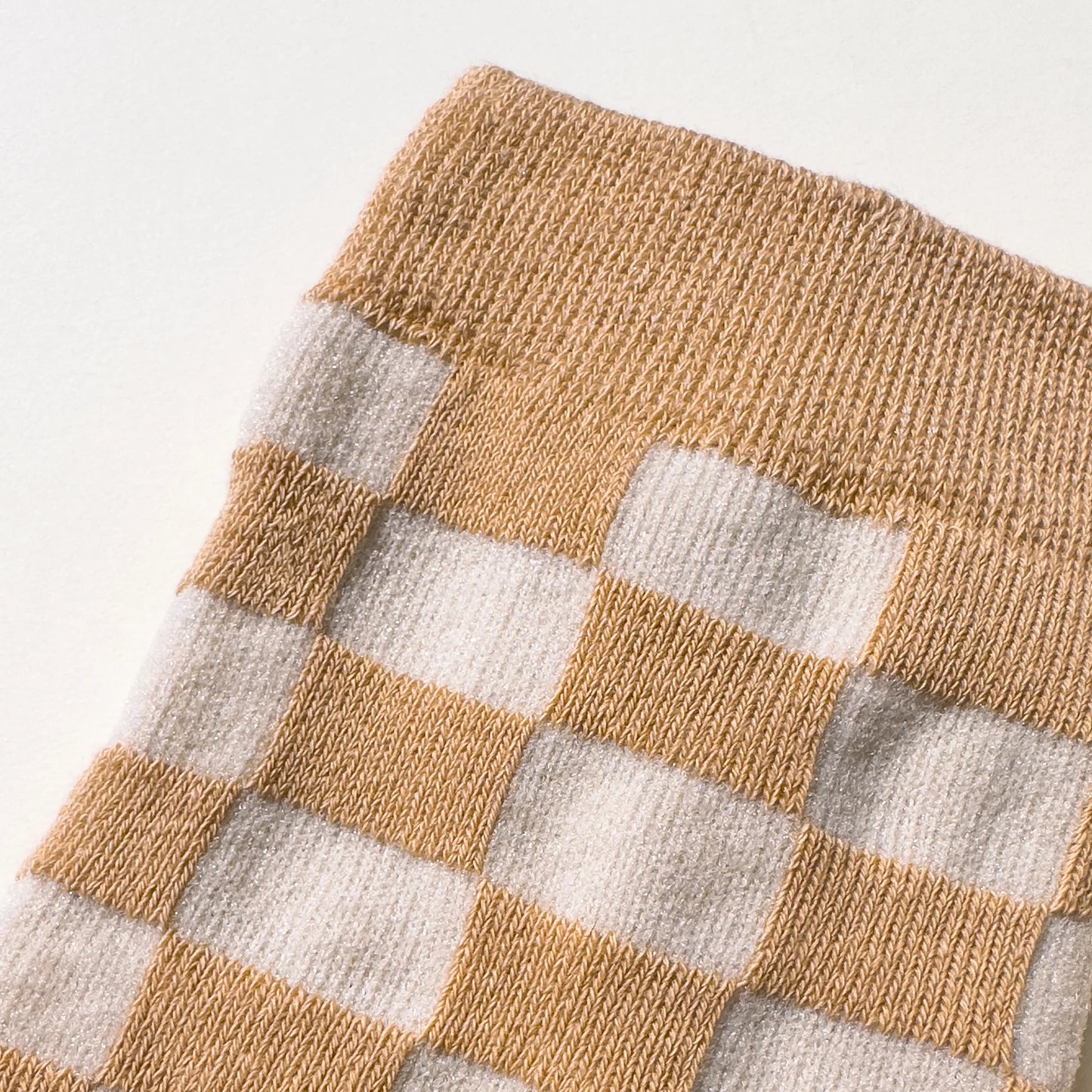 Tan Checker Socks