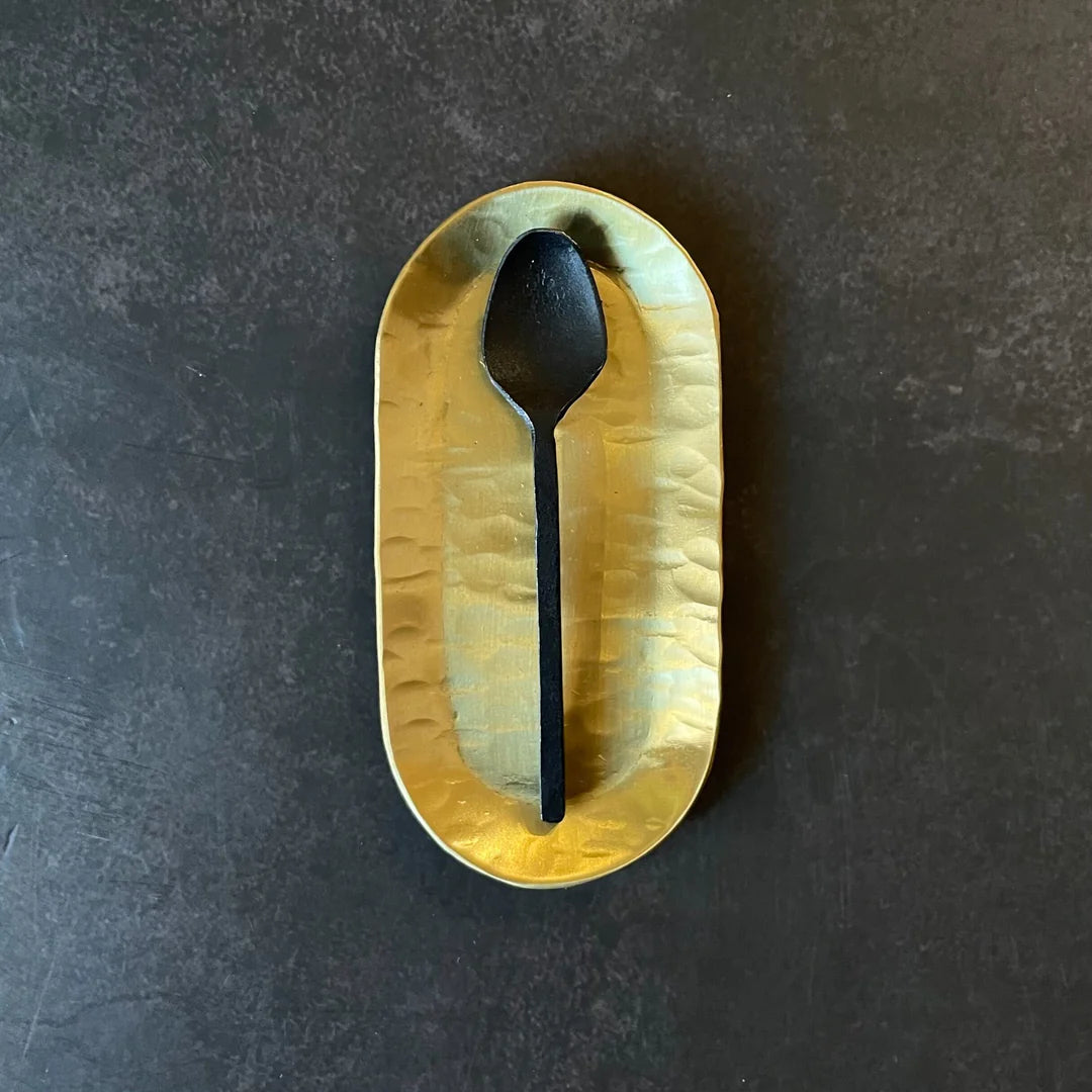 Capsule Hammered Brass Tray