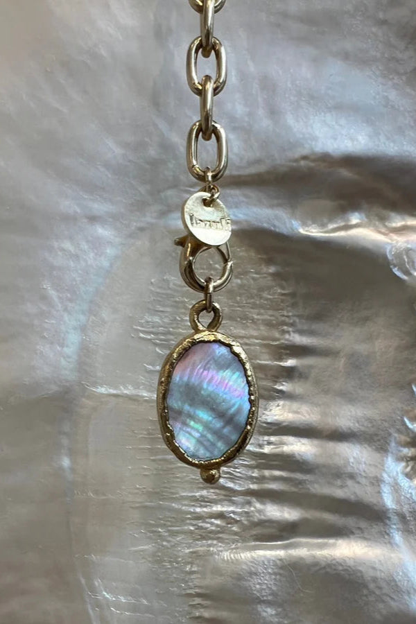 Mother of Pearl Oval Charm