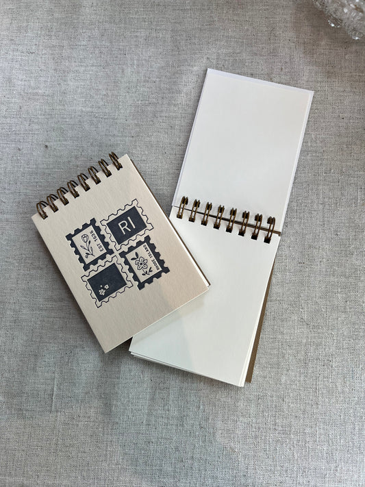 City Stamp Mini Jotter Notebook | Rhode Island