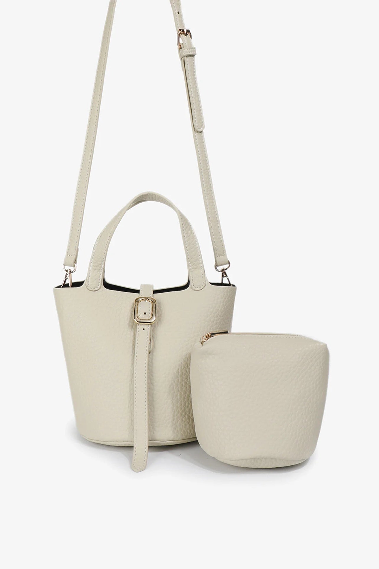 Joya Mini Bucket Bag | Cream