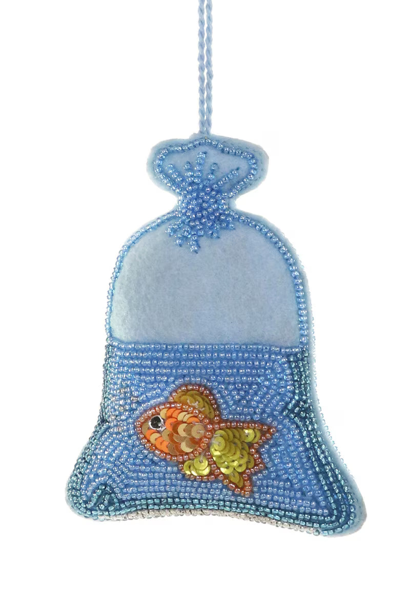 Beaded Goldfish Ornament