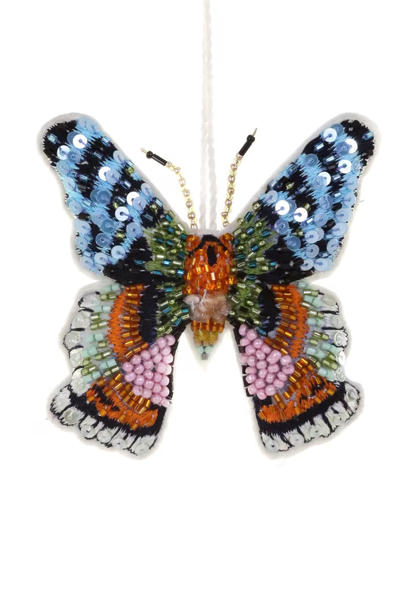 Sequin and Stitchery Butterfly Ornament