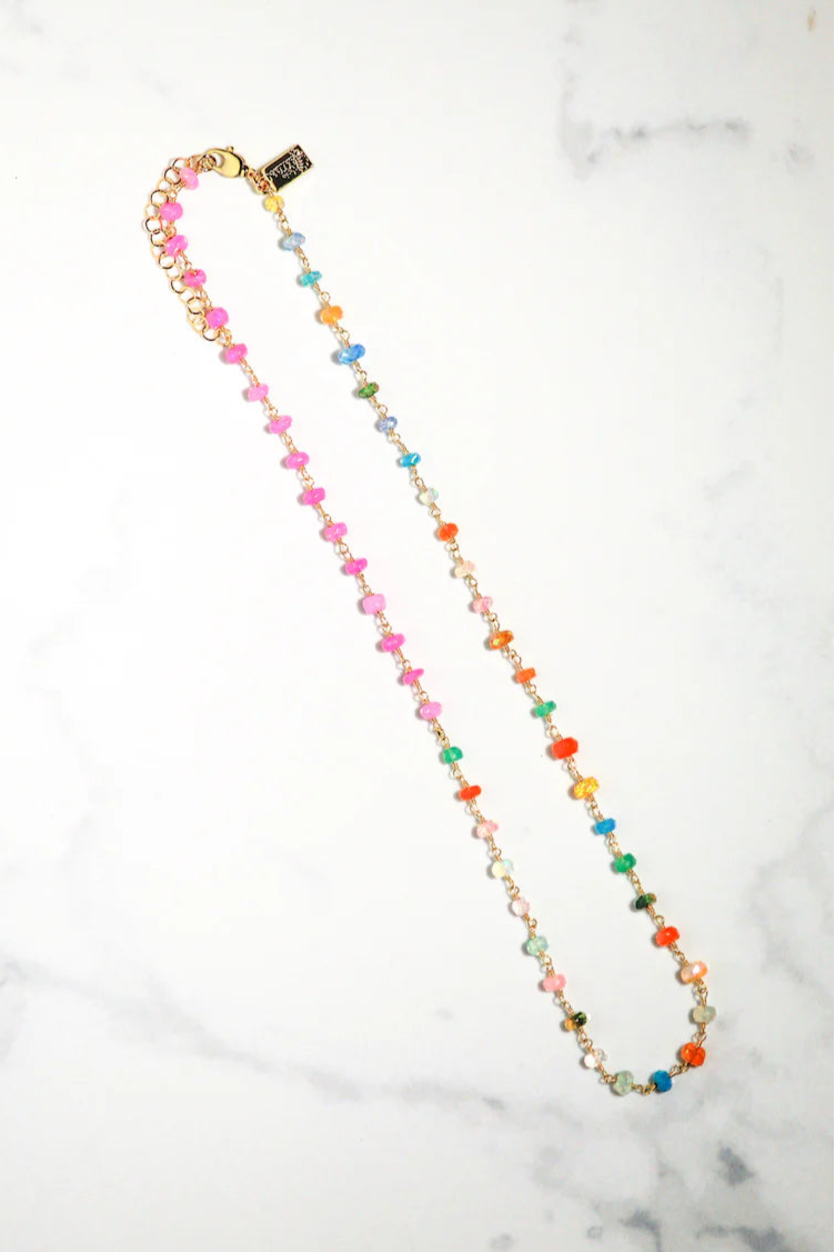 Neon Punch Opal Necklace