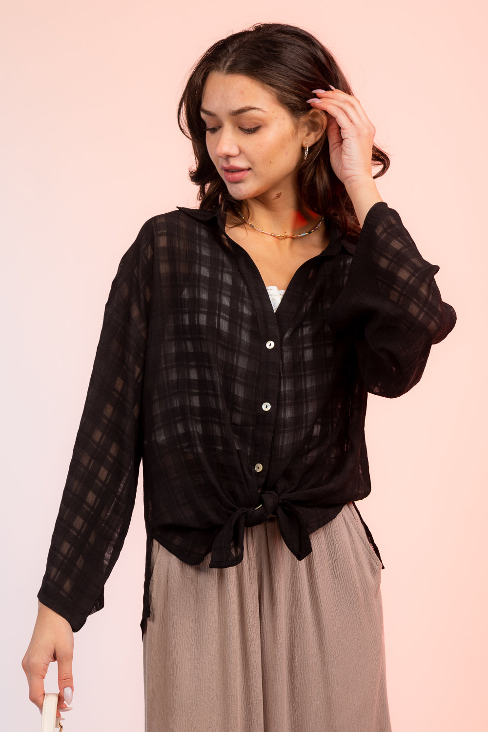 Sheer Bliss Blouse | Black