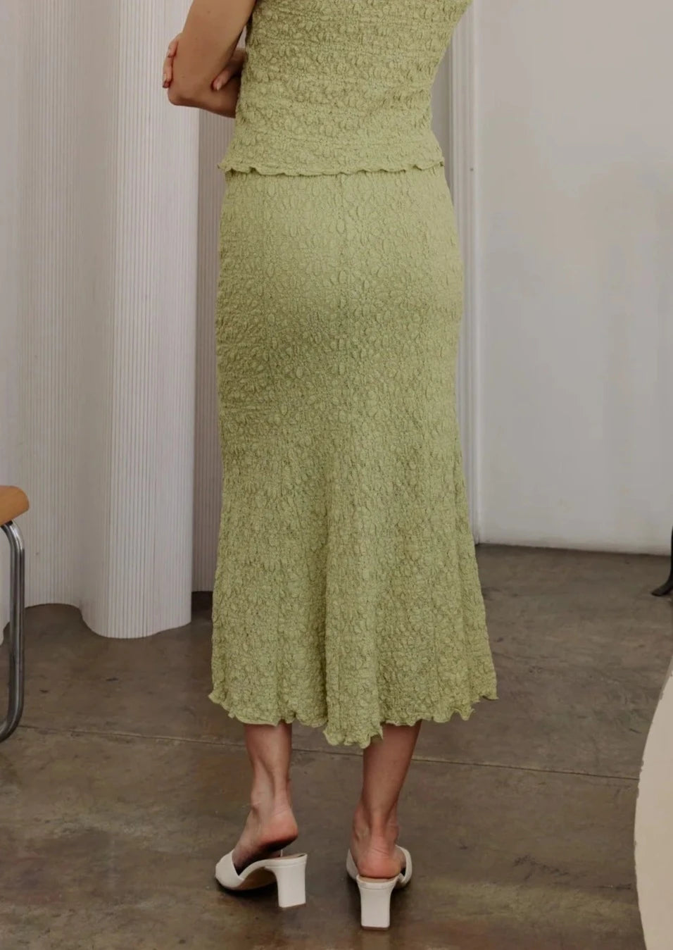 The Viola Skirt | Lime