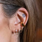 Andromeda Hoop Earrings | Black CZ