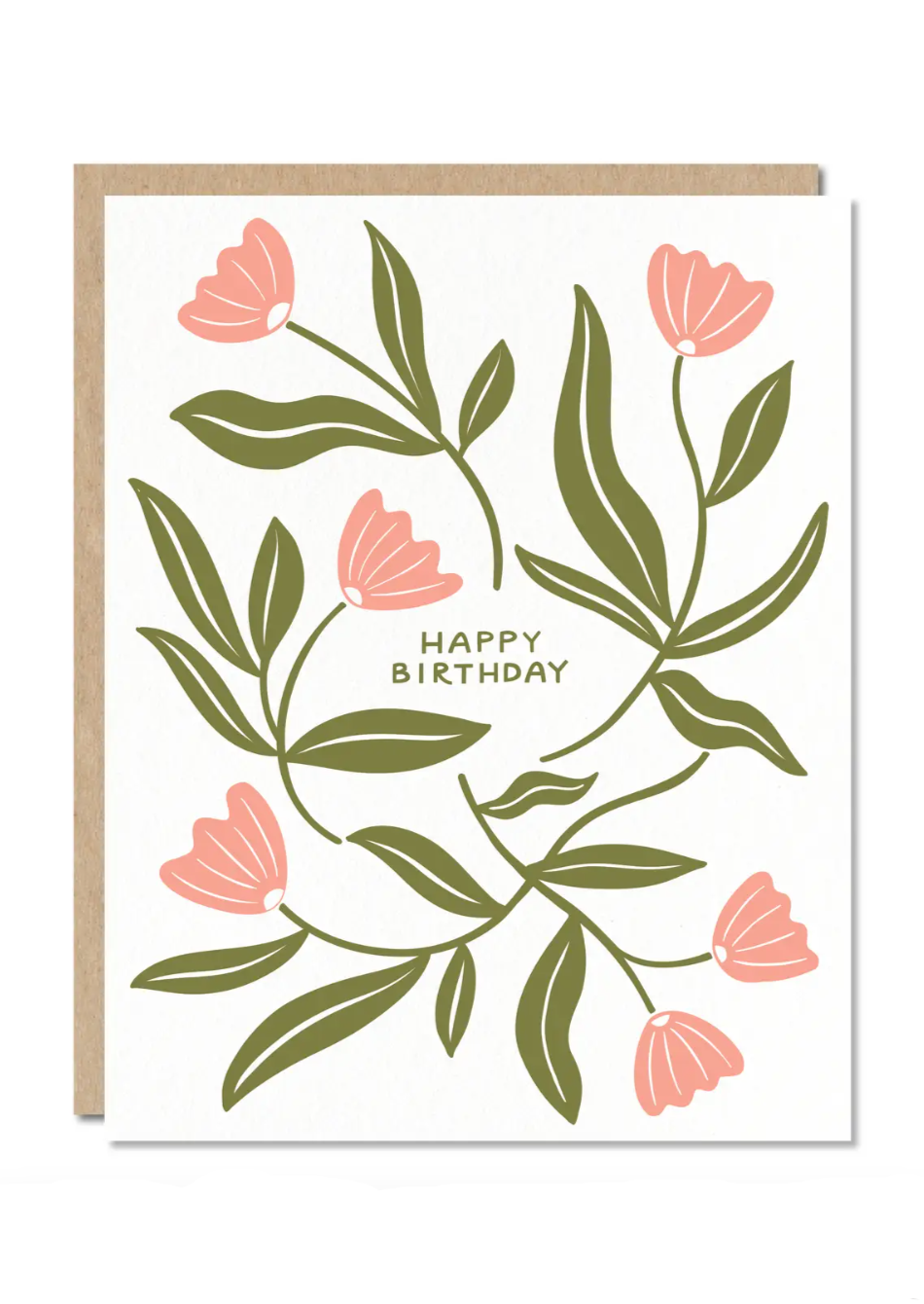 Abstract Flowers Birthday