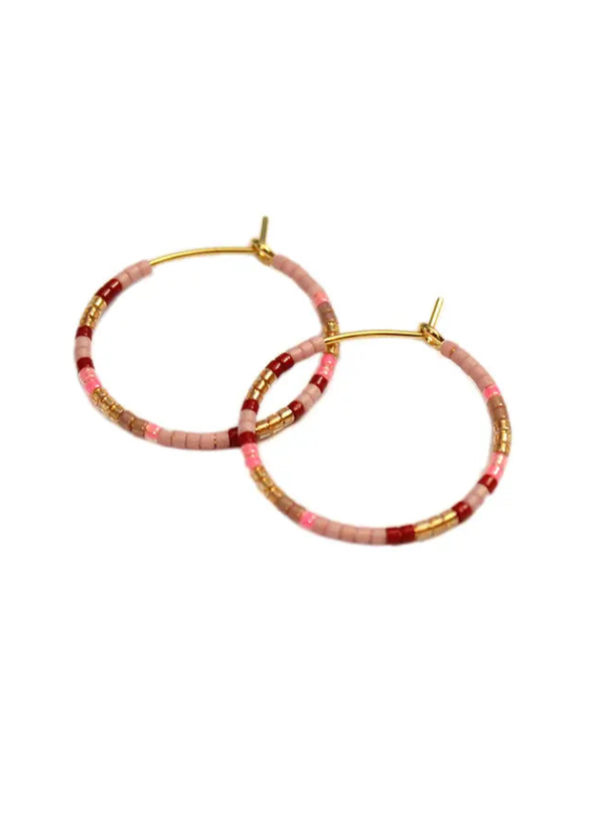 Ana Hoops Small | Orchid