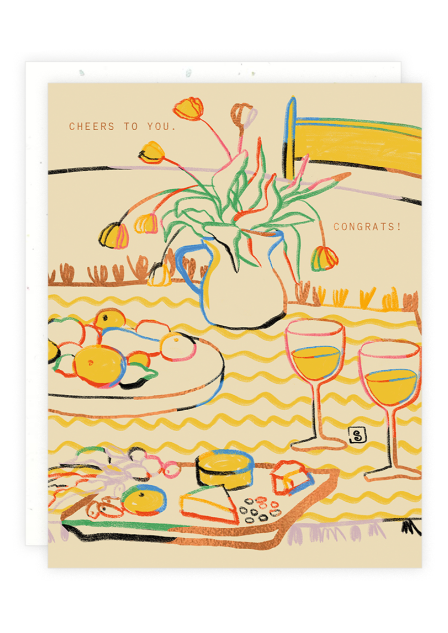 Still Life Congrats Card