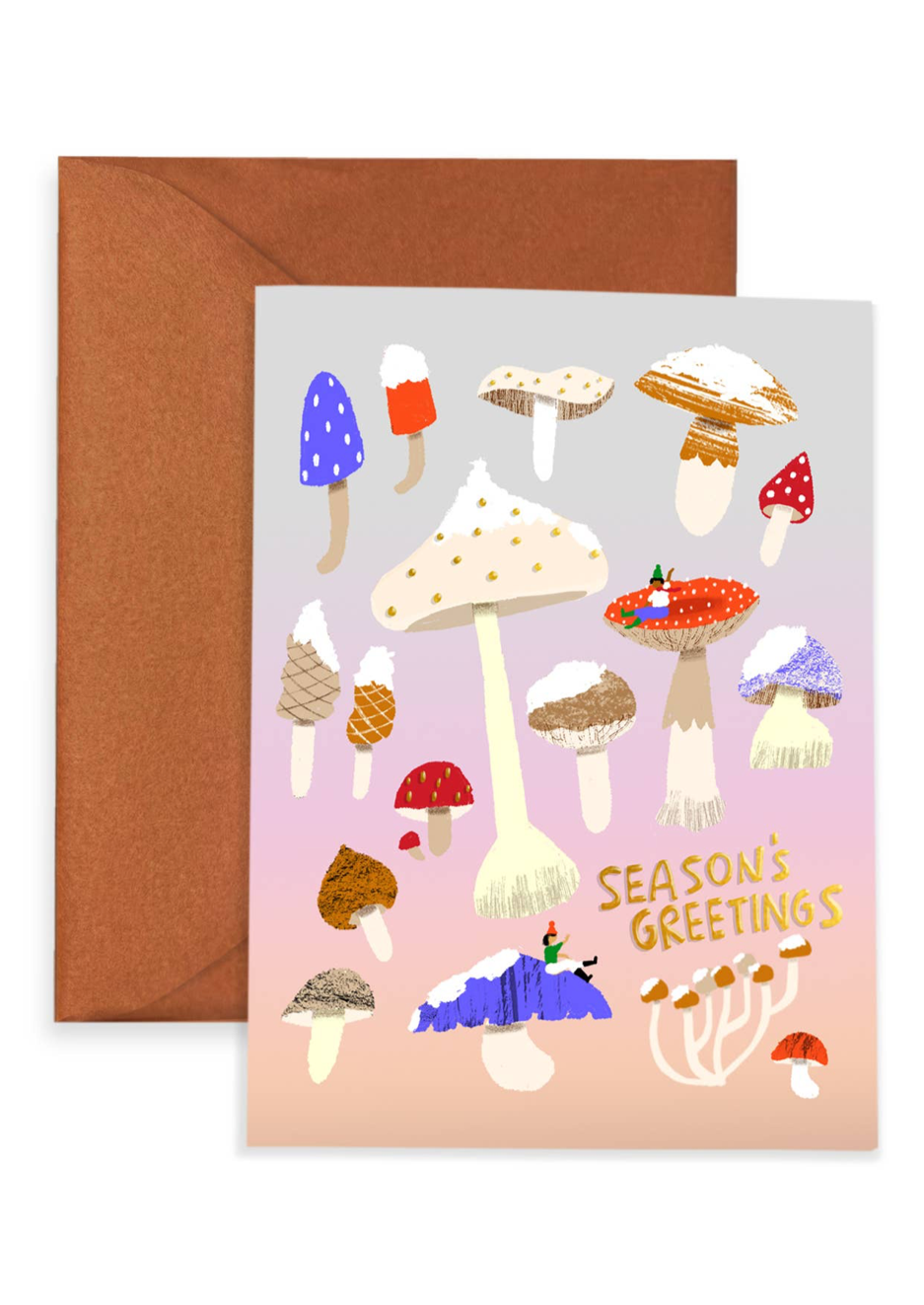 Shroomy Winter Holiday Card