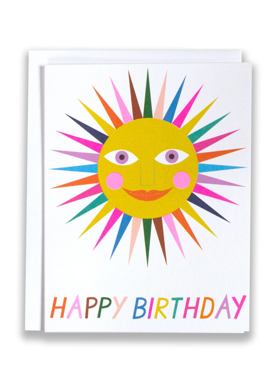 Rainbow Sun Birthday Card