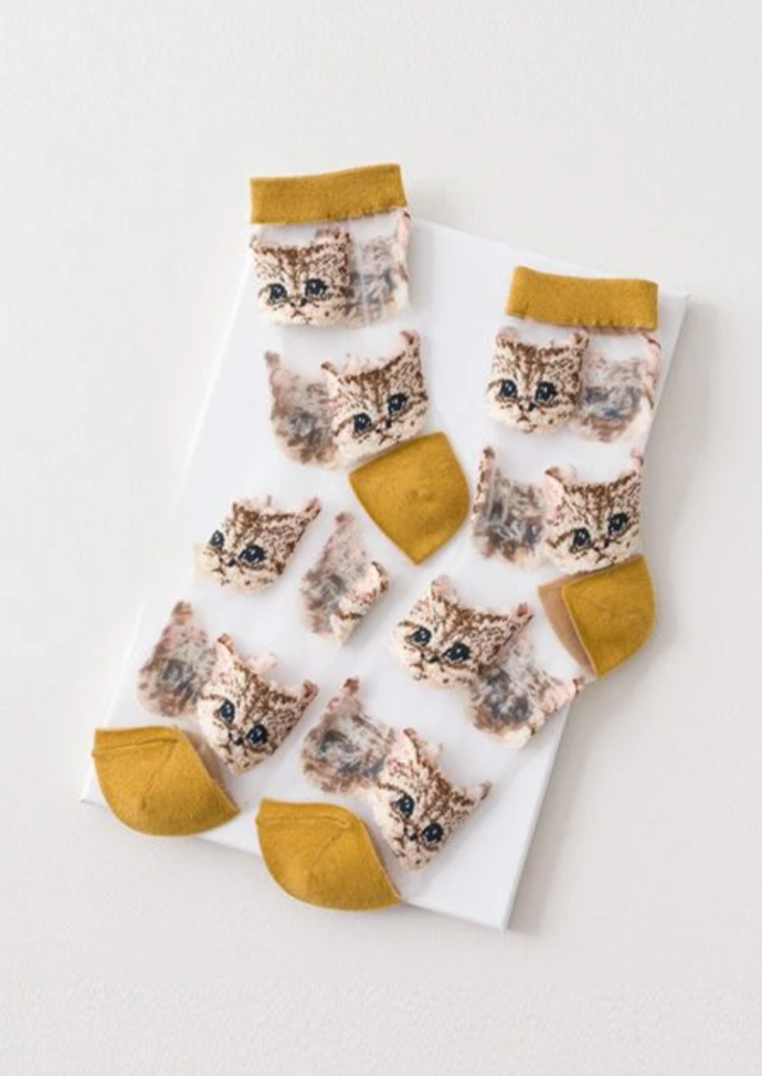 Cat Mesh Socks