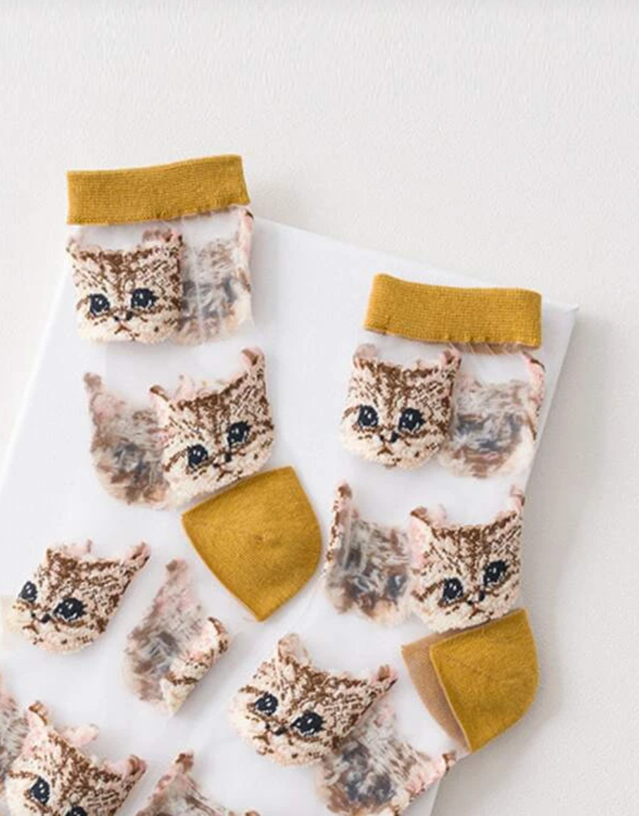 Cat Mesh Socks
