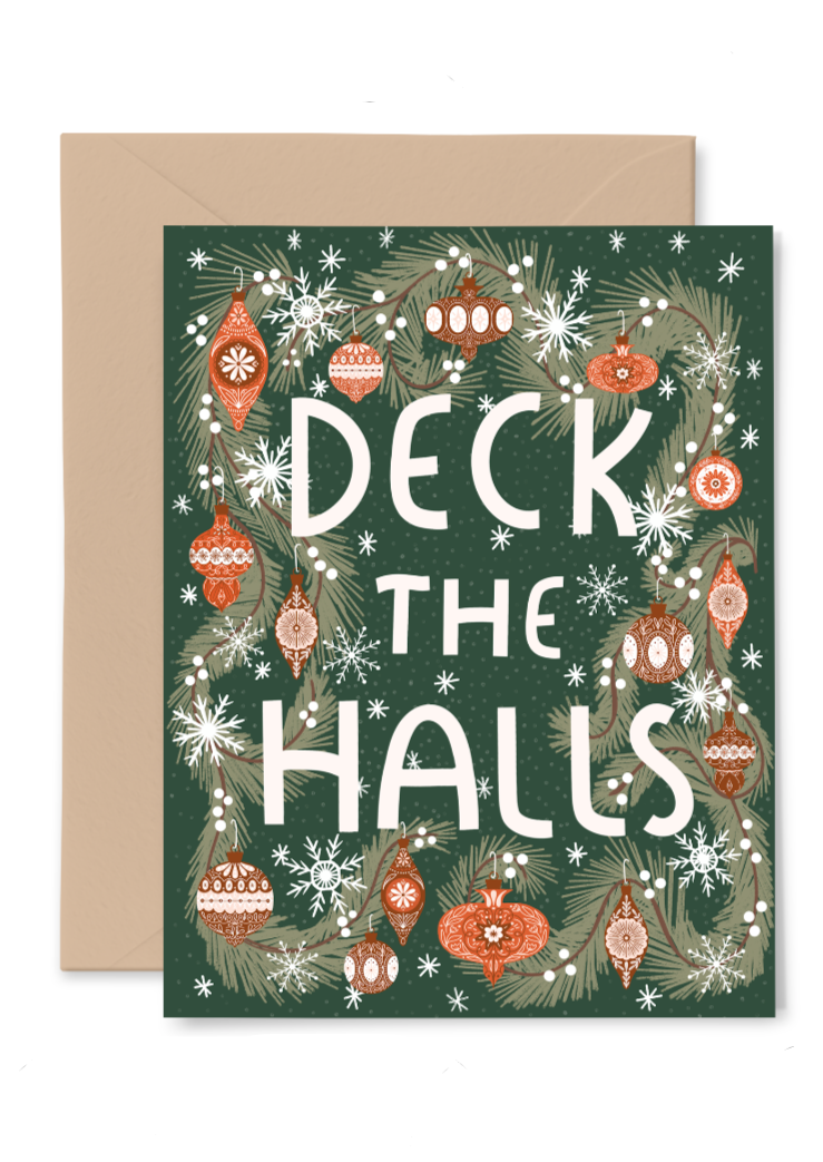 Deck The Halls Card