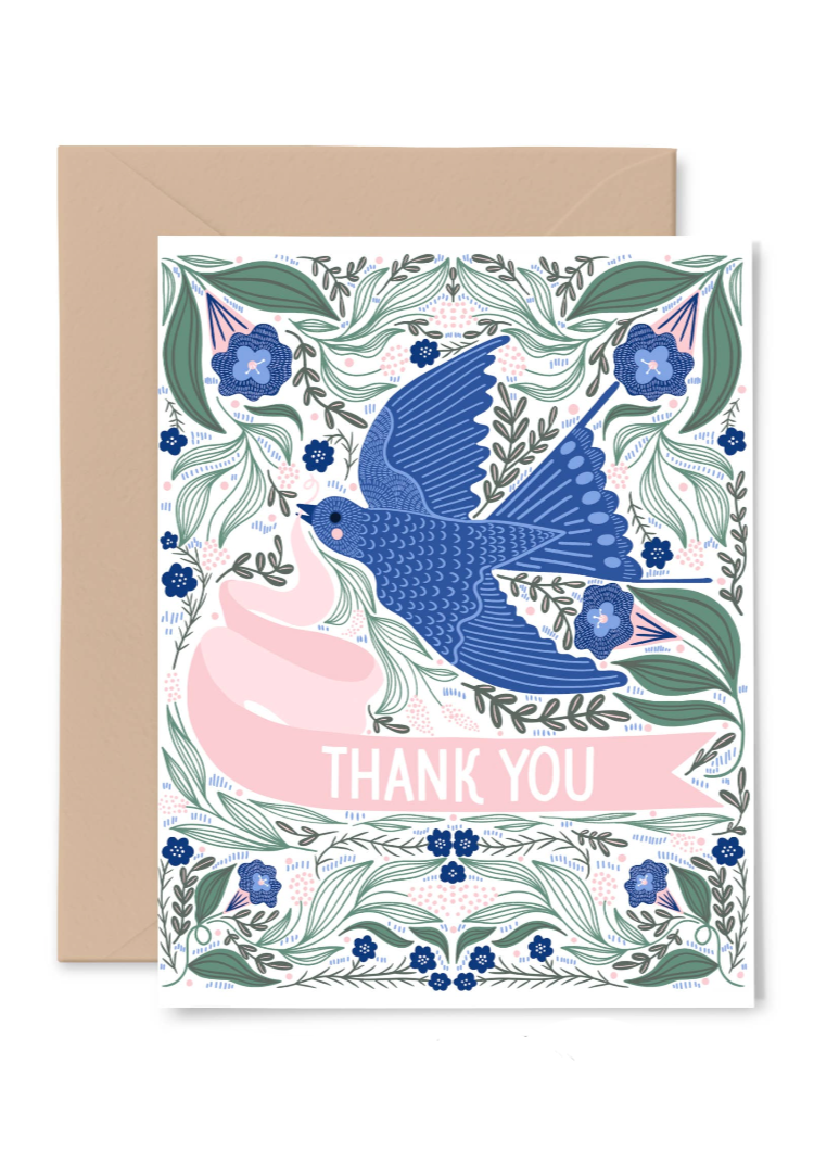 Barn Swallow Thank You Card