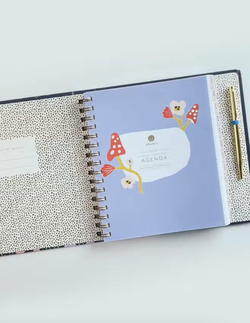 Blue Bird 2024 Hidden Spiral Planner
