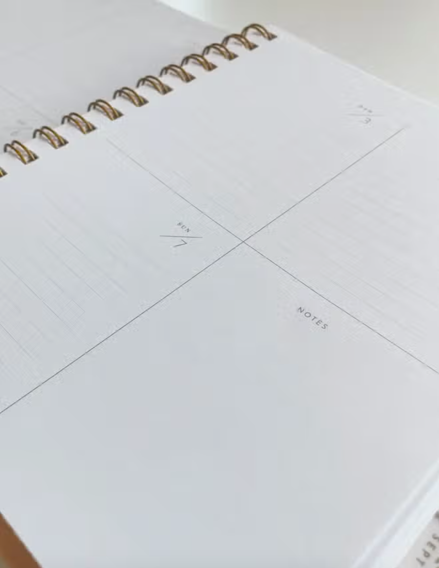 Checkered 2024 Hidden Spiral Planner