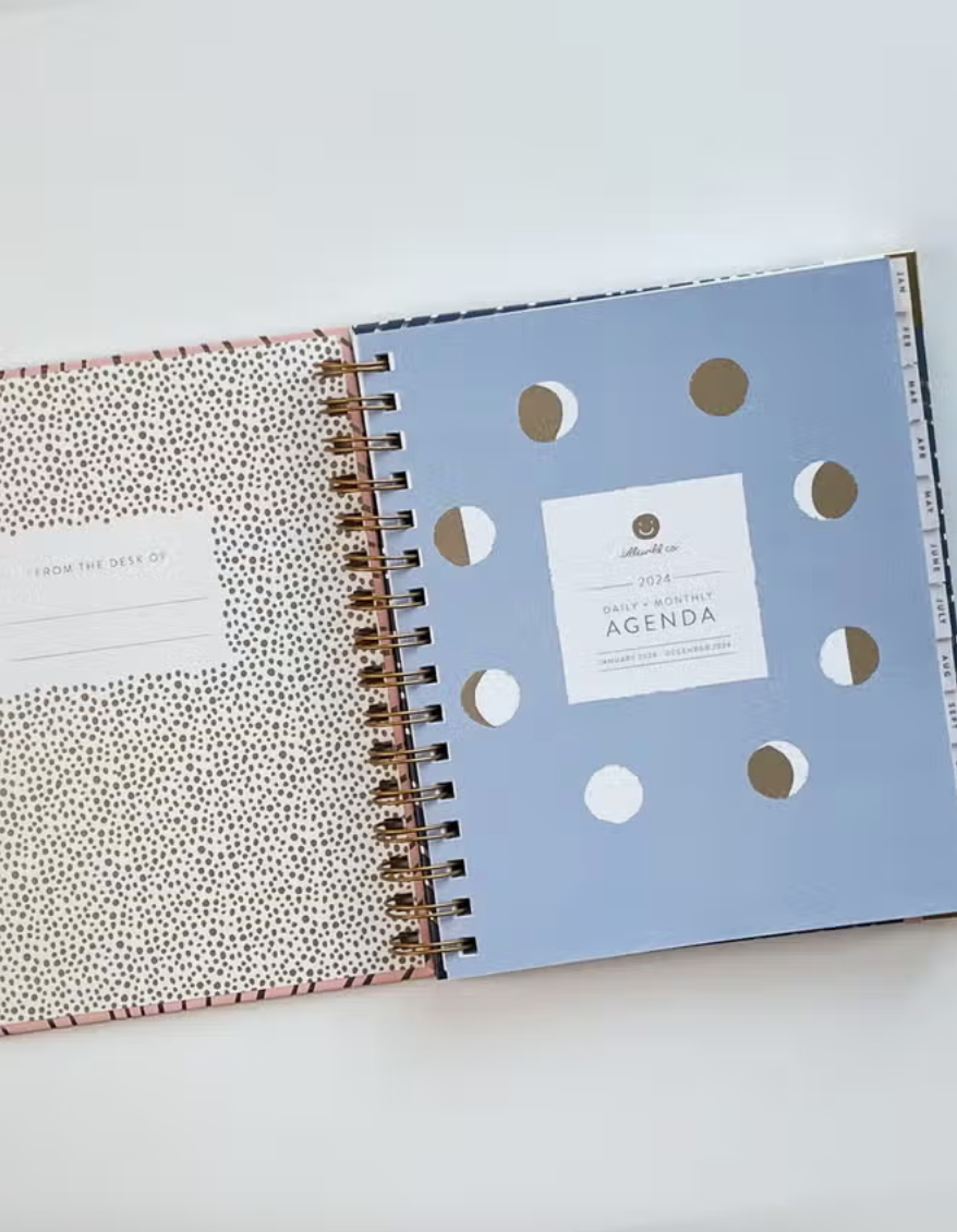 Sun & Moon 2024 Spiral Bound Planner