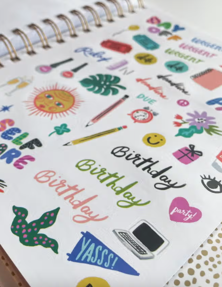 Midnight Fleur 2024 Spiral Bound Planner