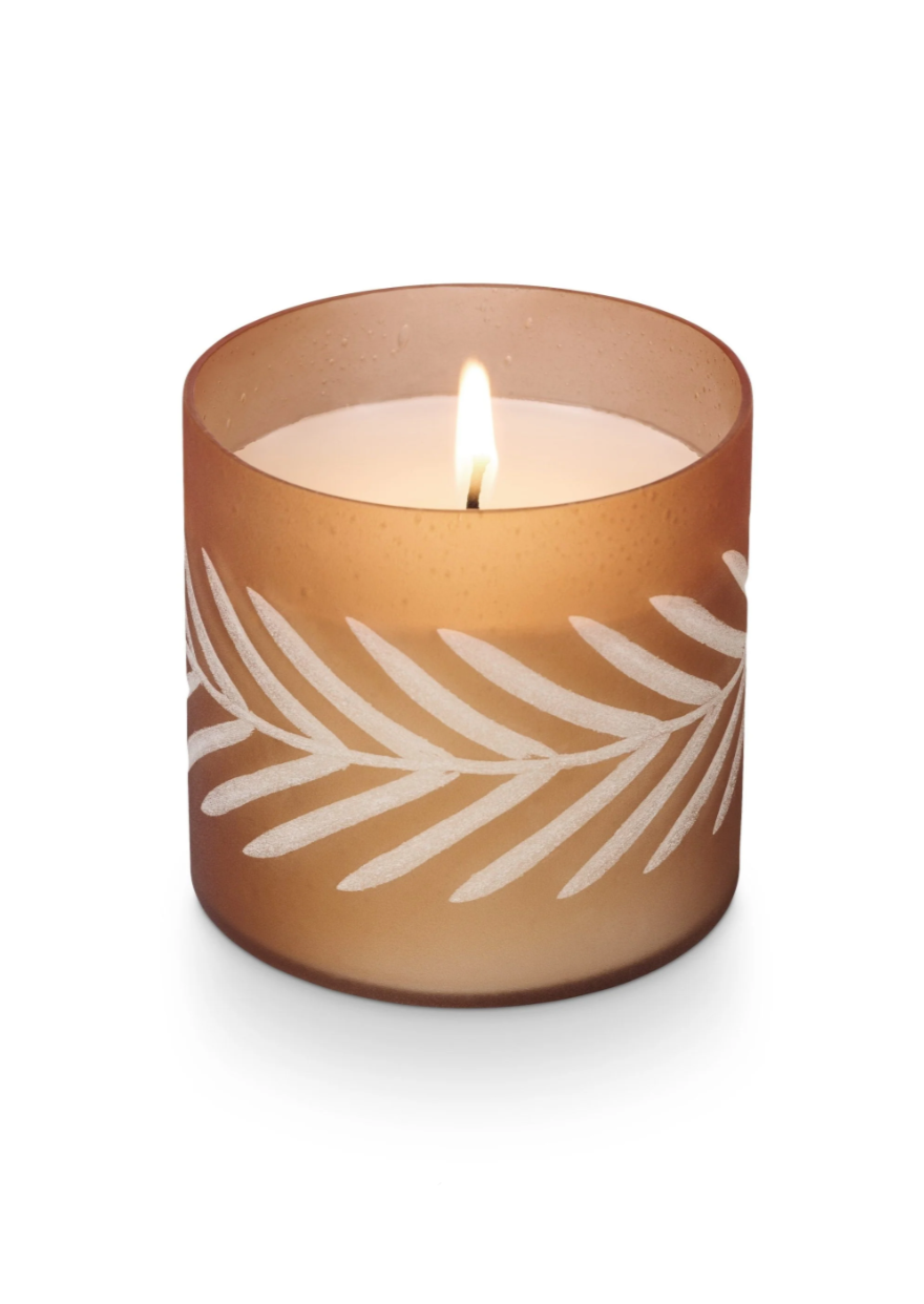 Copper Leaves Gather Candle