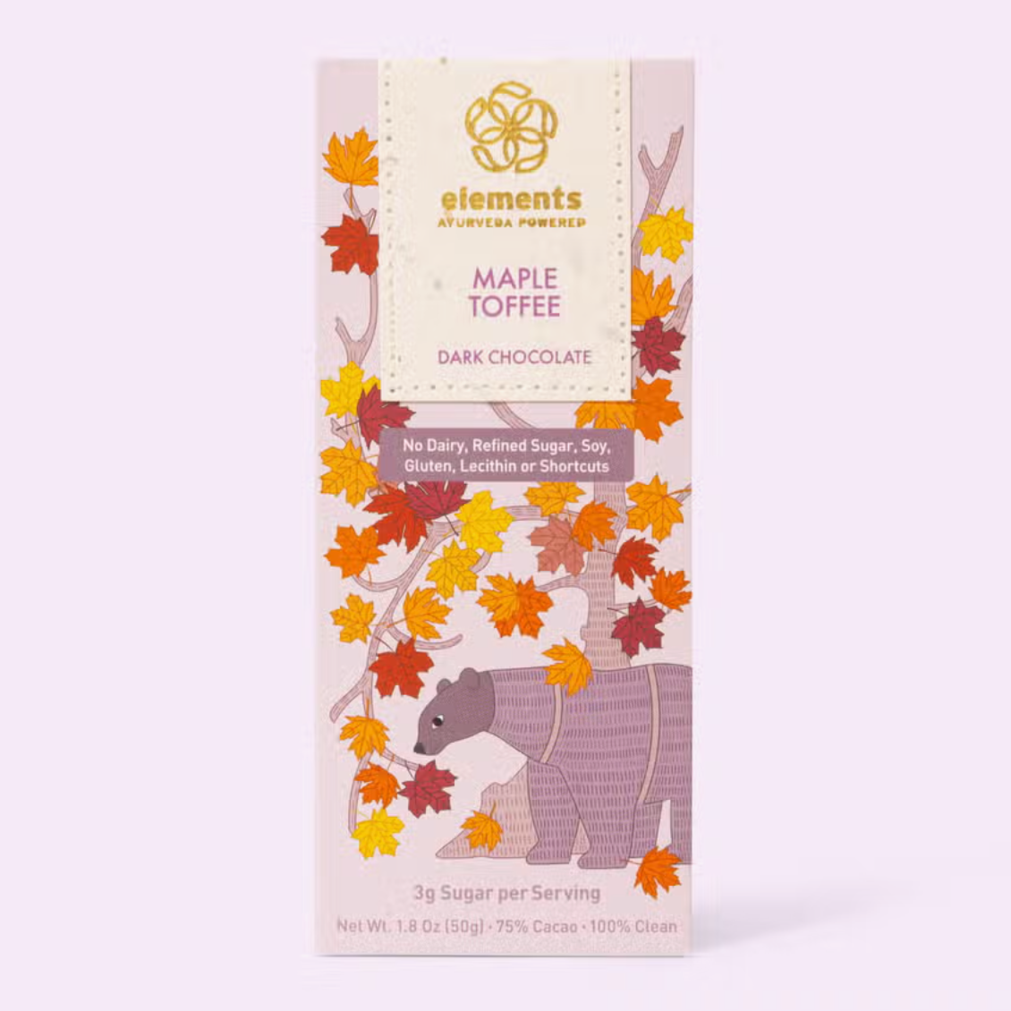 Maple Toffee Dark Chocolate Bar