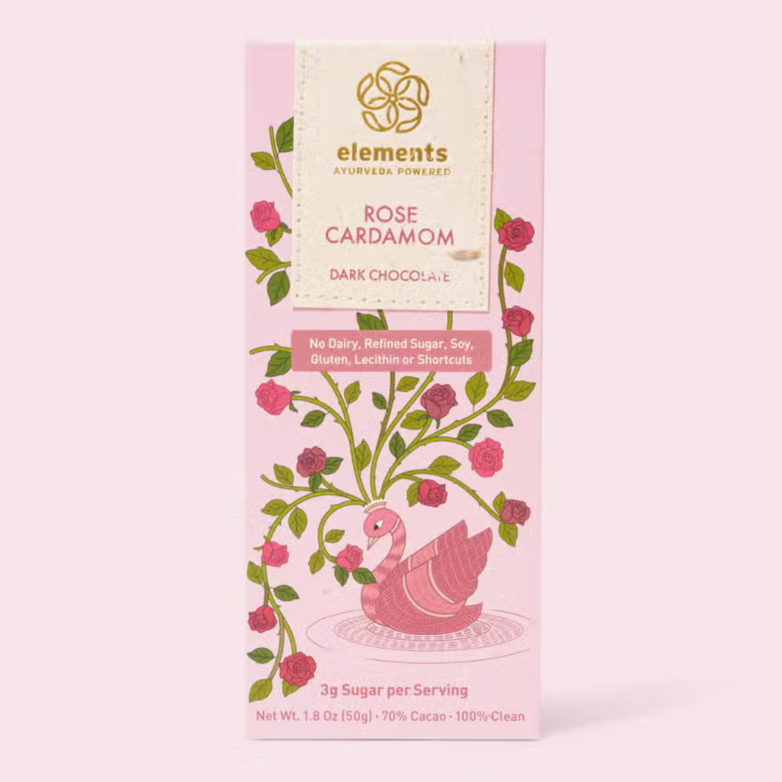 Rose Cardamom Chocolate Bar