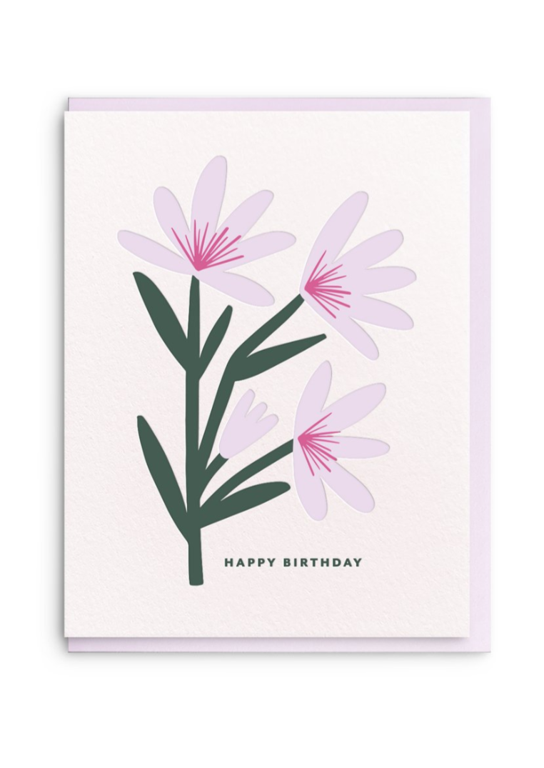 Birthday Flower Card