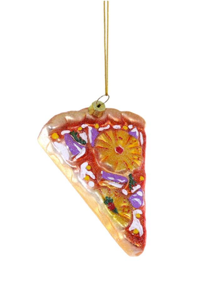 Pineapple Pizza Slice Ornament