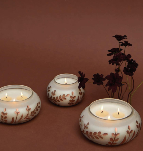 Cypress & Fir Frosted White Glass | 14oz
