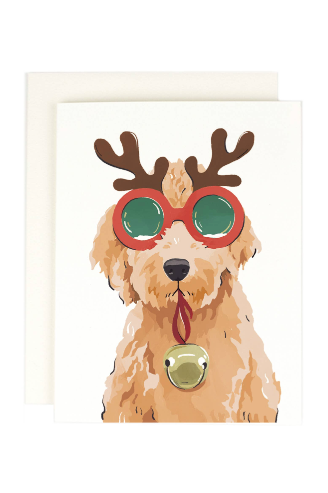 Reindeer Doodle Holiday Card