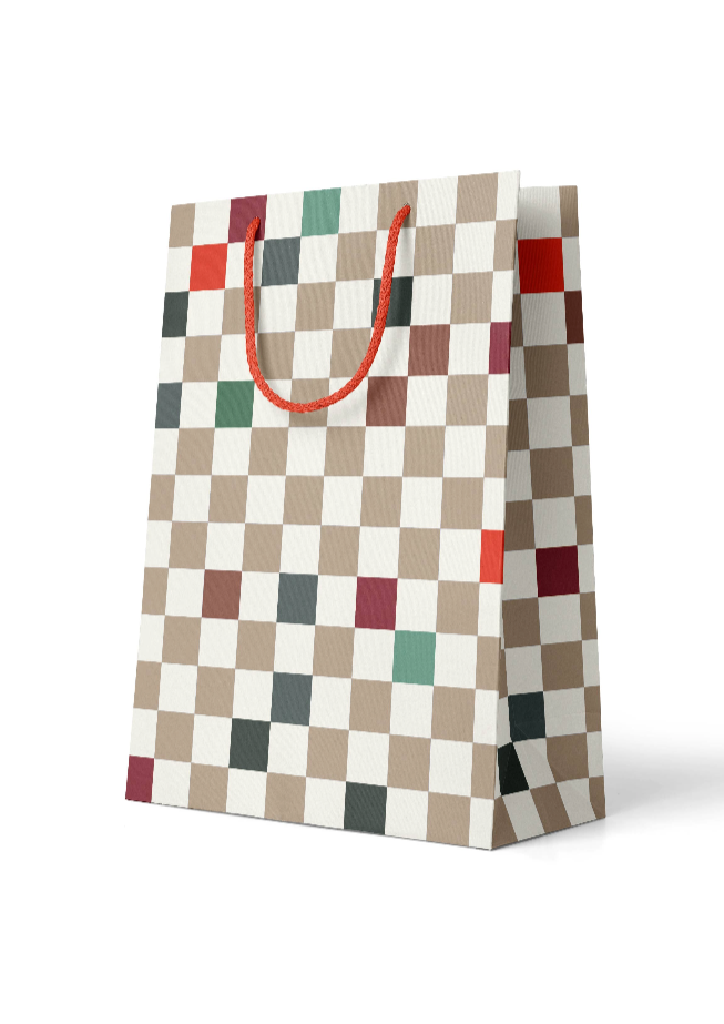 Checkered Holiday Bag