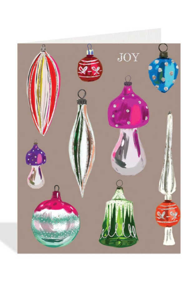 Vintage Ornaments Holiday Card